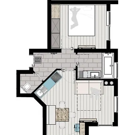 Dahuam In Mit Balkoniterrasse جيرلوس