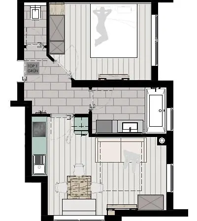 Appartement Dahuam In Mit Balkoniterrasse *